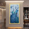 Pair of peacock Crystal Painting with LED